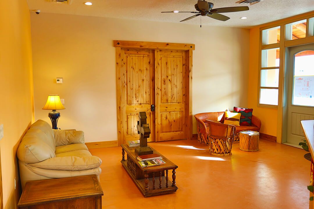 Lobby entrance of the Sundowner Park clubhouse